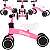 Bicicleta de Equilibrio 4 Rodas Sem Pedal Bang Toys Balance Rosa - Imagem 3