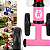 Bicicleta de Equilibrio 4 Rodas Sem Pedal Bang Toys Balance Rosa - Imagem 4