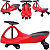 Carrinho Infantil de Rolimã Bang Toys Gira 360 Swing Car Move Vermelho - Imagem 3