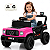 Carrinho Eletrico Infantil Bang Toys Jipe Max Kids Rosa 6V Controle - Imagem 1