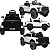 Carro Eletrico Infantil Bang Toys Jipe Legend Branco 12V Controle - Imagem 2