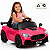 Carro Eletrico Infantil Bang Toys Mini Storm Rosa 12V Controle - Imagem 1