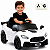 Carro Eletico Infantil Bang Toys Mini Flash Branco 6V Controle - Imagem 1