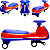Carrinho Eletrico de Rolimã Bang Toys Swing Car Flow Laranja 12V - Imagem 3