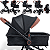 Carrinho de Bebe Galzerano Ivy G22 Berço Passeio Moises Black - Imagem 3