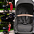 Carrinho Kiddo de Gemeos Bebe e Base ISOFIX Colinho Cosmos Grafite - Imagem 4