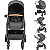 Carrinho de Bebe Moises com Bebe Conforto Colinho Kiddo Cosmos Preto - Imagem 2