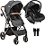 Carrinho de Bebe Moises com Bebe Conforto Colinho Kiddo Cosmos Preto - Imagem 1