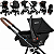Carrinho de Bebe com Bebe e Base Colinho Kiddo Cosmos Preto - Imagem 3