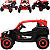 Quadriciclo Eletrico Infantil Zippy Utv Adventure Vermelho 12V Controle - Imagem 3