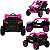 Quadriciclo Eletrico Infantil Zippy Utv Adventure Rosa 12V Controle - Imagem 2