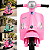 Triciclo Scooter Eletrico Infantil Bang Toys Lola Rosa 6V - Imagem 4