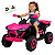 Quadriciclo Elétrico Infantil Zippy Toys 1000X Rosa 12V Controle - Imagem 1