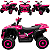 Quadriciclo Elétrico Infantil Zippy Toys 1000X Rosa 12V Controle - Imagem 3