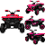 Quadriciclo Elétrico Infantil Zippy Toys 1000X Rosa 12V Controle - Imagem 2