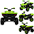 Quadriciclo Elétrico Infantil Zippy Toys 1000X Verde 12V Controle - Imagem 2