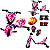 Triciclo Elétrico Infantil Zippy Toys Drift Pink Extreme 36V - Imagem 2