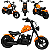 Moto Elétrica Infantil Zippy Toys Halei Extreme Laranja 24V - Imagem 3