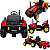 Trator Elétrico Infantil Zippy Toys Compact com Carreta Vermelho 12V - Imagem 2