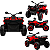 Quadriciclo Elétrico Zippy Toys ATV Robust 4x4 Off Road Vermelho 12V - Imagem 2
