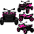 Quadriciclo Elétrico Zippy Toys ATV Robust 4x4 Off Road Rosa 12V - Imagem 2