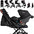 Carrinho de Gemeos Bebe Conforto Base ISOFIX Kiddo Sprint III Preto - Imagem 3