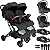 Carrinho para Gemeos 2 Bebe Conforto 2 Base Kiddo Sprint III Preto - Imagem 1