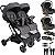 Carrinho Gemeos 2 Bebe Conforto 2 Base ISOFIX Kiddo Sprint III Grafite - Imagem 1