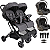 Carrinho para Gemeos com 2 Bebe Conforto Kiddo Sprint III Grafite - Imagem 1