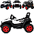 Quadriciclo Infantil Elétrico Biemme JP Cross Branco 12V - Imagem 3