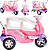 Carrinho de Passeio e Pedal Calesita Moto Duo Candy 2 Lugares - Imagem 3
