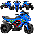 Moto Elétrica Infantil Biemme com LED e Som Jet Boy Azul 6V - Imagem 3