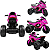 Moto Elétrica Infantil Biemme com LED e Som Jet Girl Rosa 6V - Imagem 2