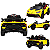 Carro Elétrico Bang Toys Lamborghini Vision Gran Amarelo 12V Controle - Imagem 2
