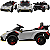 Carro Elétrico Bang Toys Lamborghini Vision Gran Cinza 12V Controle - Imagem 3