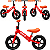 Bicicleta Infantil Sem Pedal Equilíbrio Bang Toys Bang Pop Vermelho - Imagem 3