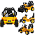 Trator Elétrico Infantil Bang Toys Mini Force Amarelo 6V - Imagem 2