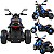 Moto Elétrica Infantil Bang Toys com LED e Som Urban Azul 6V - Imagem 2