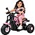 Moto Elétrica Infantil Bang Toys com LED e Som Urban Rosa 6V - Imagem 1
