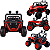 Jipe Eletrico Infantil Bang Toys 4X4 Vermelho 12V Controle Remoto - Imagem 2