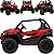 Carro elétrico Bang Toys UTV Fast Vector Vermelho 24V Controle - Imagem 3