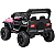 Carro Eletrico Infantil Shiny Toys  Jeep Trx4 Sport Rosa 12V Controle - Imagem 5