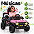Carro Eletrico Infantil Shiny Toys  Jeep Trx4 Sport Rosa 12V Controle - Imagem 6