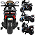 Moto Elétrica Infantil Com LED e Som Bang Toys Atlas Cinza 12V - Imagem 2
