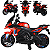 Moto Elétrica Infantil Com LED e Som Bang Toys Atlas Vermelho 12V - Imagem 3