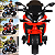 Moto Elétrica Infantil Com LED e Som Bang Toys Atlas Vermelho 12V - Imagem 4