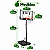 Cesta de Basquete Infantil Imporway com Altura Ajustavel até 2,10 m - Imagem 2