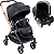 Carrinho de Bebe com Bebe Conforto Materna Burigotto Twist Metal Cobre - Imagem 1