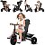 Triciclo Infantil Bandeirante Smart Comfort Caçamba Pedal e Passeio Aro Preto - Imagem 3