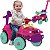 Carrinho de Passeio Andador Infantil Bandeirante BabyJipe Rosa - Imagem 1